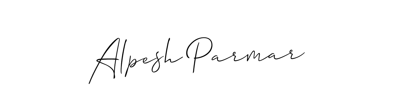 Also we have Alpesh Parmar name is the best signature style. Create professional handwritten signature collection using Allison_Script autograph style. Alpesh Parmar signature style 2 images and pictures png