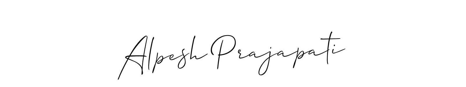 Best and Professional Signature Style for Alpesh Prajapati. Allison_Script Best Signature Style Collection. Alpesh Prajapati signature style 2 images and pictures png