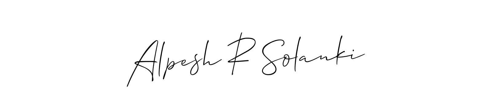 You should practise on your own different ways (Allison_Script) to write your name (Alpesh R Solanki) in signature. don't let someone else do it for you. Alpesh R Solanki signature style 2 images and pictures png