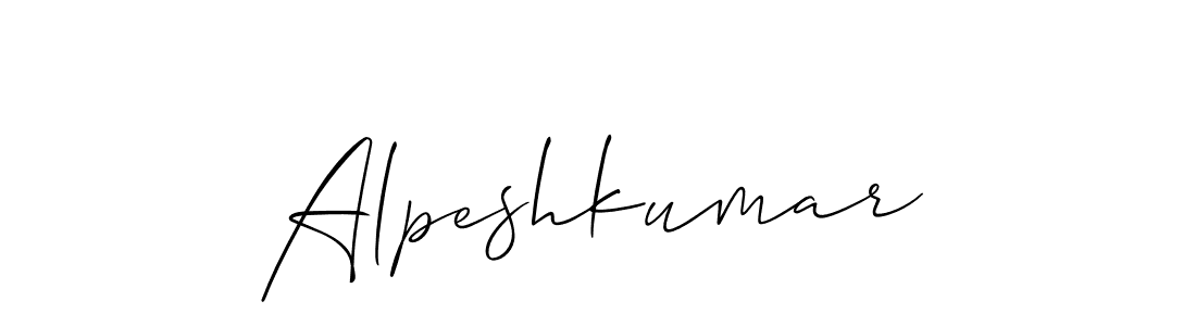 Alpeshkumar stylish signature style. Best Handwritten Sign (Allison_Script) for my name. Handwritten Signature Collection Ideas for my name Alpeshkumar. Alpeshkumar signature style 2 images and pictures png
