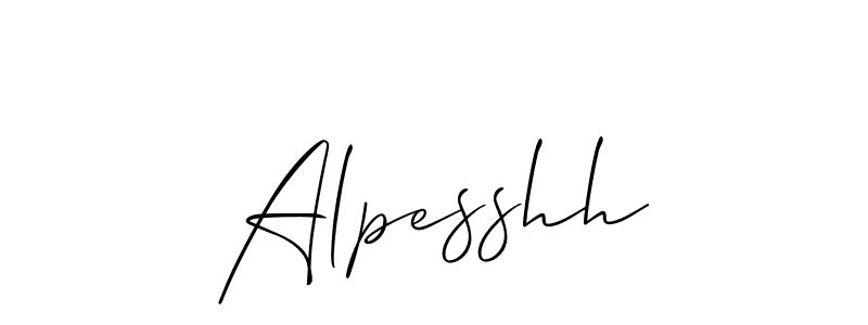 Similarly Allison_Script is the best handwritten signature design. Signature creator online .You can use it as an online autograph creator for name Alpesshh. Alpesshh signature style 2 images and pictures png