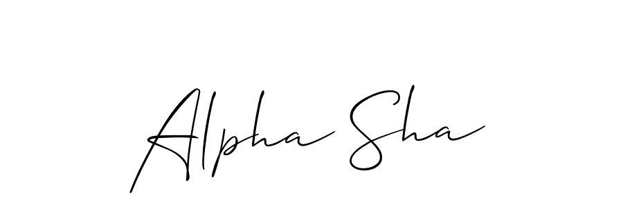 Make a beautiful signature design for name Alpha Sha. Use this online signature maker to create a handwritten signature for free. Alpha Sha signature style 2 images and pictures png