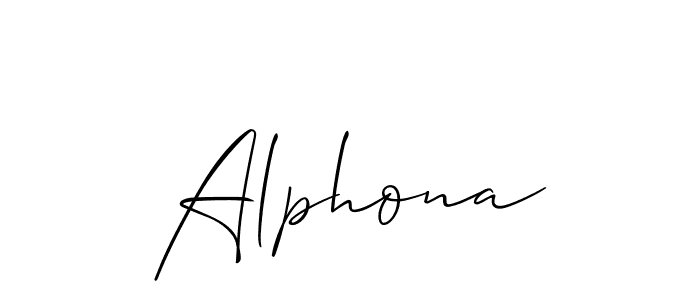 It looks lik you need a new signature style for name Alphona. Design unique handwritten (Allison_Script) signature with our free signature maker in just a few clicks. Alphona signature style 2 images and pictures png