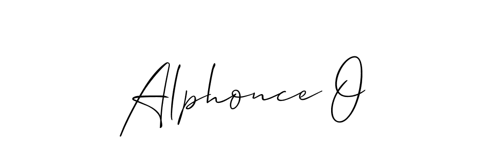 You should practise on your own different ways (Allison_Script) to write your name (Alphonce O) in signature. don't let someone else do it for you. Alphonce O signature style 2 images and pictures png