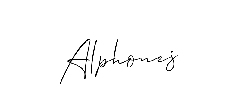 You can use this online signature creator to create a handwritten signature for the name Alphones. This is the best online autograph maker. Alphones signature style 2 images and pictures png
