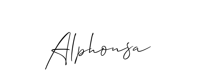 How to make Alphonsa signature? Allison_Script is a professional autograph style. Create handwritten signature for Alphonsa name. Alphonsa signature style 2 images and pictures png