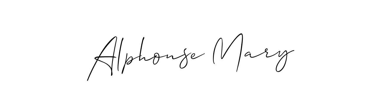 Allison_Script is a professional signature style that is perfect for those who want to add a touch of class to their signature. It is also a great choice for those who want to make their signature more unique. Get Alphonse Mary name to fancy signature for free. Alphonse Mary signature style 2 images and pictures png