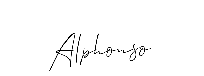 Make a beautiful signature design for name Alphonso. With this signature (Allison_Script) style, you can create a handwritten signature for free. Alphonso signature style 2 images and pictures png