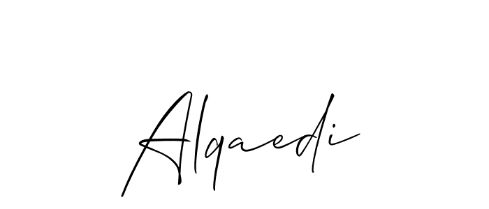 Also we have Alqaedi name is the best signature style. Create professional handwritten signature collection using Allison_Script autograph style. Alqaedi signature style 2 images and pictures png