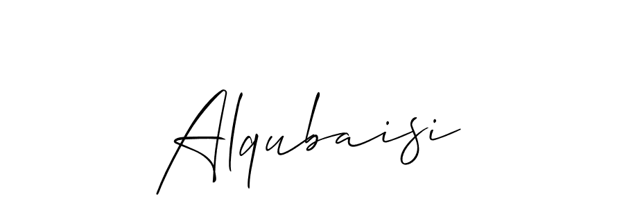 Create a beautiful signature design for name Alqubaisi. With this signature (Allison_Script) fonts, you can make a handwritten signature for free. Alqubaisi signature style 2 images and pictures png