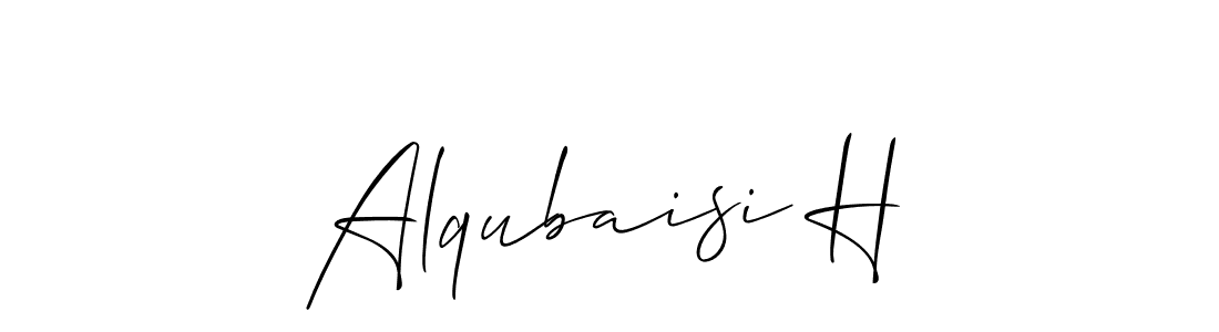 This is the best signature style for the Alqubaisi H name. Also you like these signature font (Allison_Script). Mix name signature. Alqubaisi H signature style 2 images and pictures png