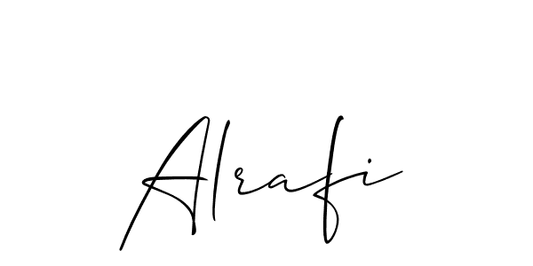 Allison_Script is a professional signature style that is perfect for those who want to add a touch of class to their signature. It is also a great choice for those who want to make their signature more unique. Get Alrafi name to fancy signature for free. Alrafi signature style 2 images and pictures png