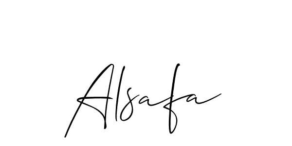 Allison_Script is a professional signature style that is perfect for those who want to add a touch of class to their signature. It is also a great choice for those who want to make their signature more unique. Get Alsafa name to fancy signature for free. Alsafa signature style 2 images and pictures png