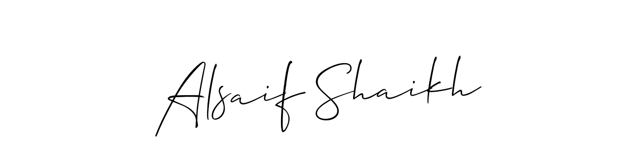 How to Draw Alsaif Shaikh signature style? Allison_Script is a latest design signature styles for name Alsaif Shaikh. Alsaif Shaikh signature style 2 images and pictures png