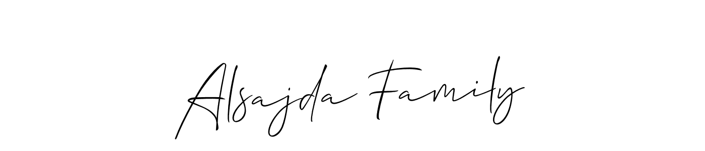 Check out images of Autograph of Alsajda Family name. Actor Alsajda Family Signature Style. Allison_Script is a professional sign style online. Alsajda Family signature style 2 images and pictures png