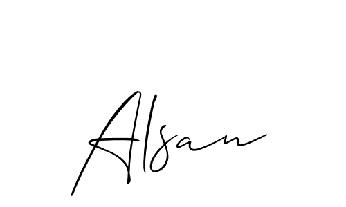 Similarly Allison_Script is the best handwritten signature design. Signature creator online .You can use it as an online autograph creator for name Alsan. Alsan signature style 2 images and pictures png