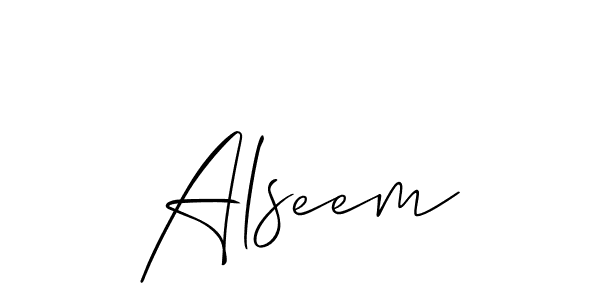 You can use this online signature creator to create a handwritten signature for the name Alseem. This is the best online autograph maker. Alseem signature style 2 images and pictures png