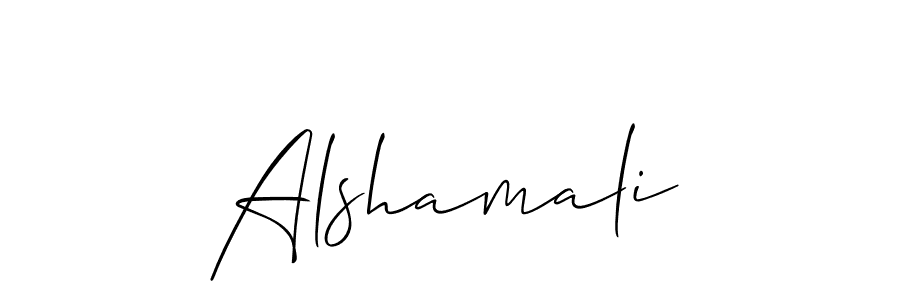 It looks lik you need a new signature style for name Alshamali. Design unique handwritten (Allison_Script) signature with our free signature maker in just a few clicks. Alshamali signature style 2 images and pictures png