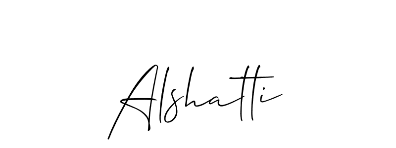 Also You can easily find your signature by using the search form. We will create Alshatti name handwritten signature images for you free of cost using Allison_Script sign style. Alshatti signature style 2 images and pictures png
