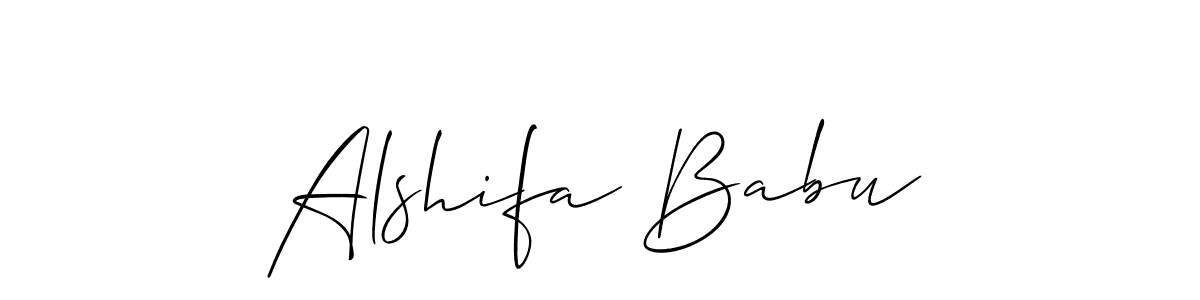 Here are the top 10 professional signature styles for the name Alshifa Babu. These are the best autograph styles you can use for your name. Alshifa Babu signature style 2 images and pictures png