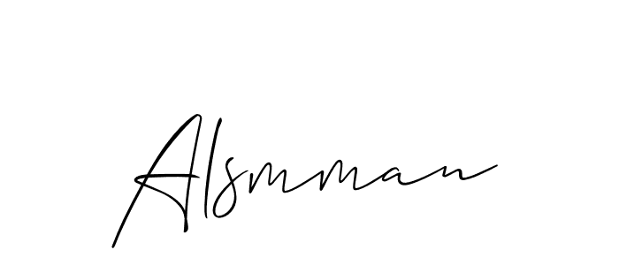 Alsmman stylish signature style. Best Handwritten Sign (Allison_Script) for my name. Handwritten Signature Collection Ideas for my name Alsmman. Alsmman signature style 2 images and pictures png