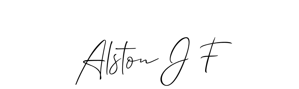 This is the best signature style for the Alston J F name. Also you like these signature font (Allison_Script). Mix name signature. Alston J F signature style 2 images and pictures png
