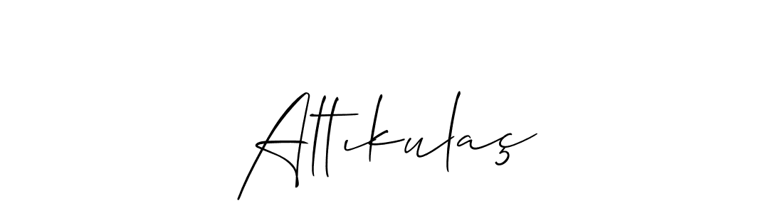 It looks lik you need a new signature style for name Altıkulaç. Design unique handwritten (Allison_Script) signature with our free signature maker in just a few clicks. Altıkulaç signature style 2 images and pictures png