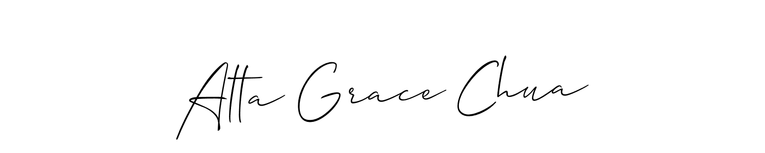 See photos of Alta Grace Chua official signature by Spectra . Check more albums & portfolios. Read reviews & check more about Allison_Script font. Alta Grace Chua signature style 2 images and pictures png