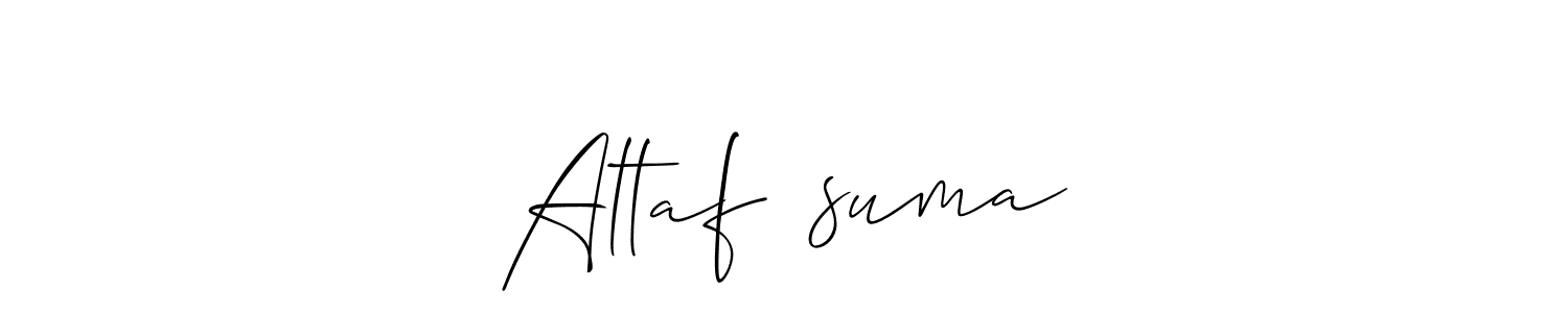 It looks lik you need a new signature style for name Altaf❤️suma. Design unique handwritten (Allison_Script) signature with our free signature maker in just a few clicks. Altaf❤️suma signature style 2 images and pictures png