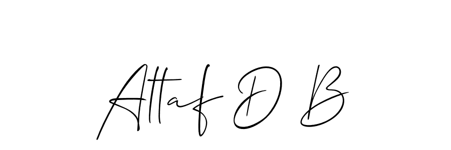 This is the best signature style for the Altaf D B name. Also you like these signature font (Allison_Script). Mix name signature. Altaf D B signature style 2 images and pictures png