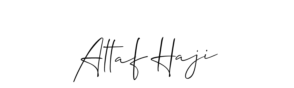 How to make Altaf Haji signature? Allison_Script is a professional autograph style. Create handwritten signature for Altaf Haji name. Altaf Haji signature style 2 images and pictures png