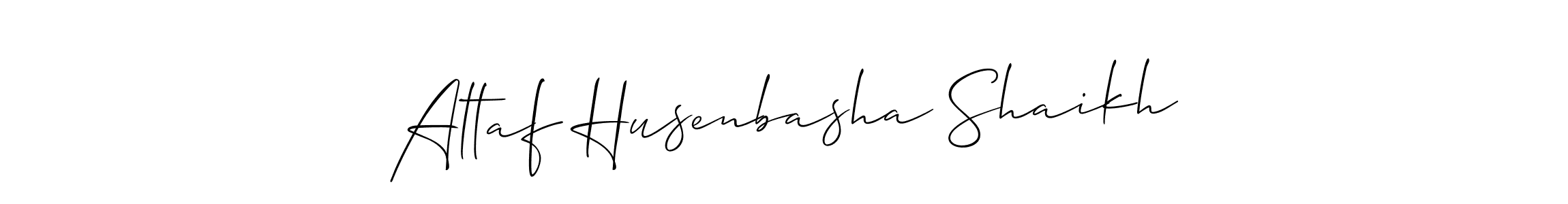 Design your own signature with our free online signature maker. With this signature software, you can create a handwritten (Allison_Script) signature for name Altaf Husenbasha Shaikh. Altaf Husenbasha Shaikh signature style 2 images and pictures png