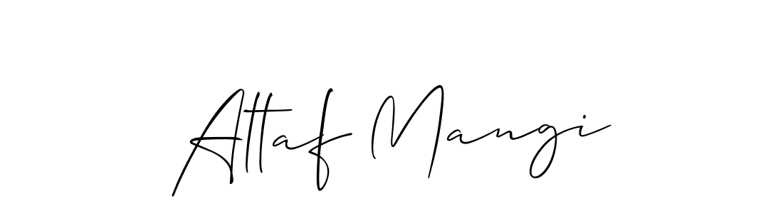 if you are searching for the best signature style for your name Altaf Mangi. so please give up your signature search. here we have designed multiple signature styles  using Allison_Script. Altaf Mangi signature style 2 images and pictures png