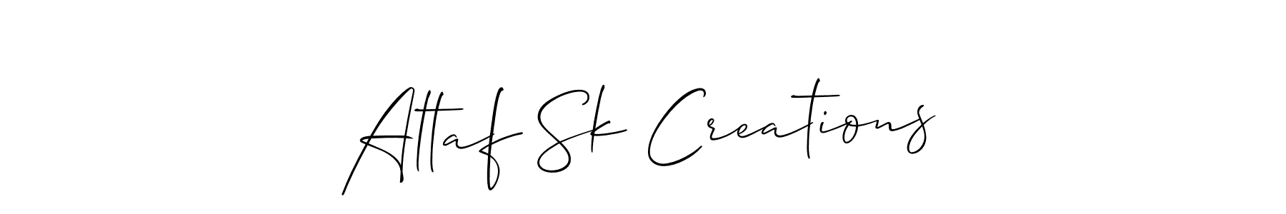 Also You can easily find your signature by using the search form. We will create Altaf Sk Creations name handwritten signature images for you free of cost using Allison_Script sign style. Altaf Sk Creations signature style 2 images and pictures png