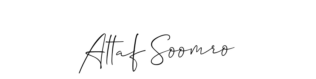 It looks lik you need a new signature style for name Altaf Soomro. Design unique handwritten (Allison_Script) signature with our free signature maker in just a few clicks. Altaf Soomro signature style 2 images and pictures png