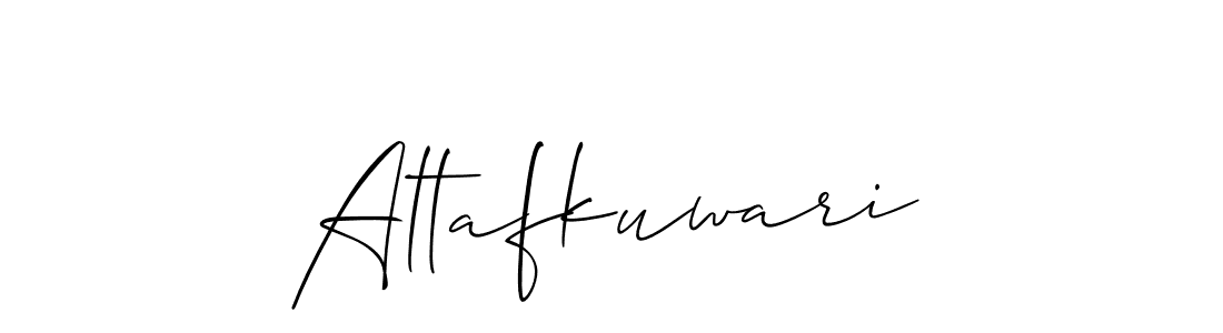 Make a short Altafkuwari signature style. Manage your documents anywhere anytime using Allison_Script. Create and add eSignatures, submit forms, share and send files easily. Altafkuwari signature style 2 images and pictures png