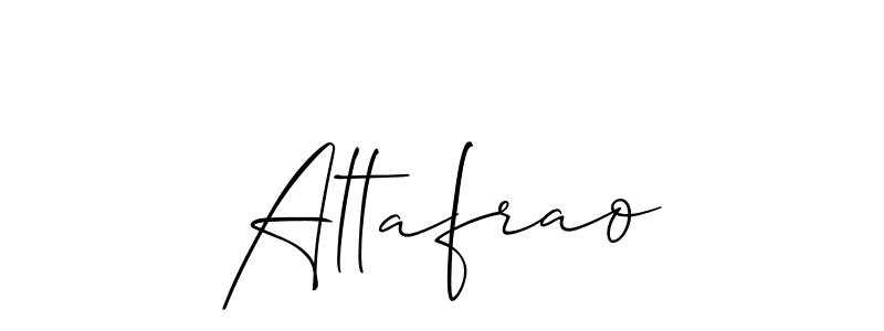 The best way (Allison_Script) to make a short signature is to pick only two or three words in your name. The name Altafrao include a total of six letters. For converting this name. Altafrao signature style 2 images and pictures png