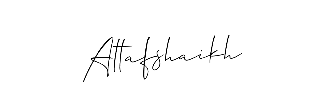 Design your own signature with our free online signature maker. With this signature software, you can create a handwritten (Allison_Script) signature for name Altafshaikh. Altafshaikh signature style 2 images and pictures png