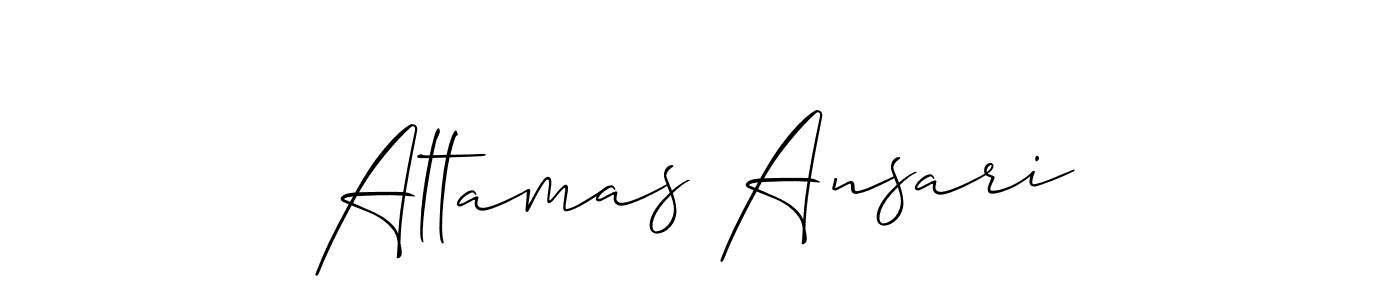 How to Draw Altamas Ansari signature style? Allison_Script is a latest design signature styles for name Altamas Ansari. Altamas Ansari signature style 2 images and pictures png