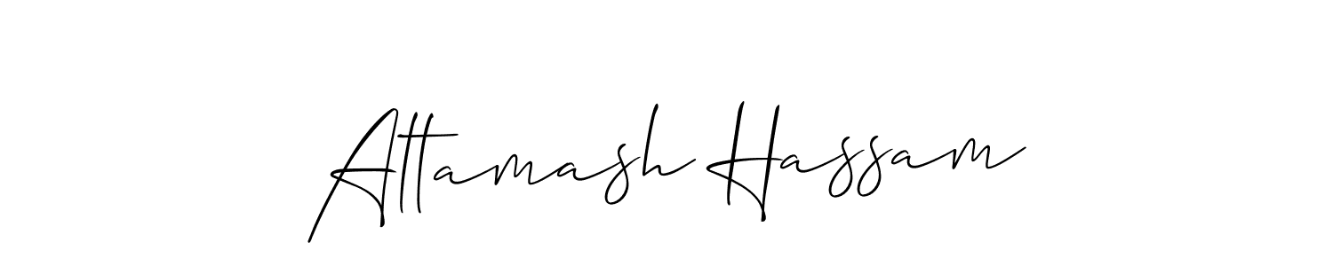 Also You can easily find your signature by using the search form. We will create Altamash Hassam name handwritten signature images for you free of cost using Allison_Script sign style. Altamash Hassam signature style 2 images and pictures png