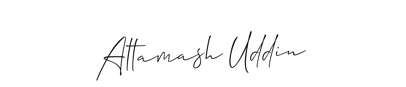 Similarly Allison_Script is the best handwritten signature design. Signature creator online .You can use it as an online autograph creator for name Altamash Uddin. Altamash Uddin signature style 2 images and pictures png