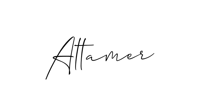 Create a beautiful signature design for name Altamer. With this signature (Allison_Script) fonts, you can make a handwritten signature for free. Altamer signature style 2 images and pictures png