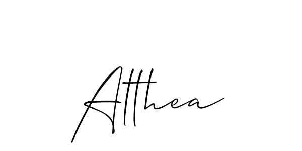 Also You can easily find your signature by using the search form. We will create Althea name handwritten signature images for you free of cost using Allison_Script sign style. Althea signature style 2 images and pictures png