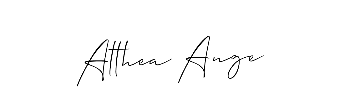 Similarly Allison_Script is the best handwritten signature design. Signature creator online .You can use it as an online autograph creator for name Althea Ange. Althea Ange signature style 2 images and pictures png