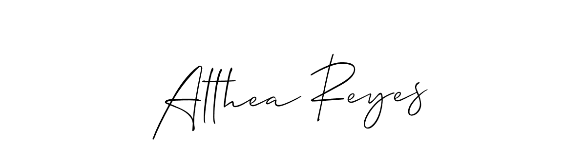 Also You can easily find your signature by using the search form. We will create Althea Reyes name handwritten signature images for you free of cost using Allison_Script sign style. Althea Reyes signature style 2 images and pictures png