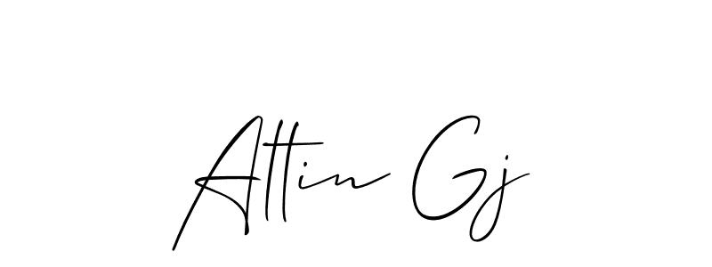 if you are searching for the best signature style for your name Altin Gj. so please give up your signature search. here we have designed multiple signature styles  using Allison_Script. Altin Gj signature style 2 images and pictures png