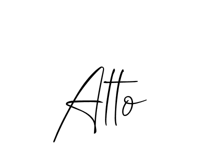 How to make Alto name signature. Use Allison_Script style for creating short signs online. This is the latest handwritten sign. Alto signature style 2 images and pictures png