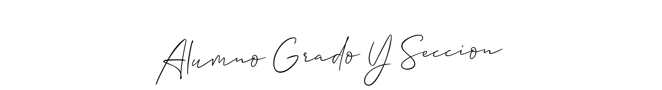 Alumno Grado Y Seccion stylish signature style. Best Handwritten Sign (Allison_Script) for my name. Handwritten Signature Collection Ideas for my name Alumno Grado Y Seccion. Alumno Grado Y Seccion signature style 2 images and pictures png