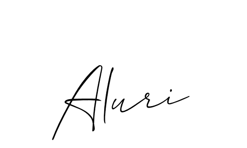 How to Draw Aluri signature style? Allison_Script is a latest design signature styles for name Aluri. Aluri signature style 2 images and pictures png