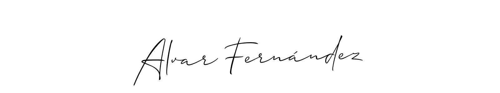 Make a beautiful signature design for name Alvar Fernández. With this signature (Allison_Script) style, you can create a handwritten signature for free. Alvar Fernández signature style 2 images and pictures png